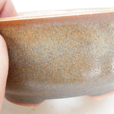 Ceramic bonsai bowl 12 x 10 x 5.5 cm, color brown - 2
