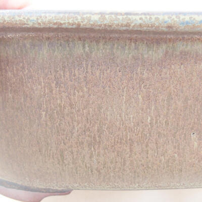 Ceramic bonsai bowl 20.5 x 16.5 x 7 cm, gray color - 2