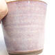 Ceramic bonsai bowl 8.5 x 8.5 x 8 cm, color pink - 2/3