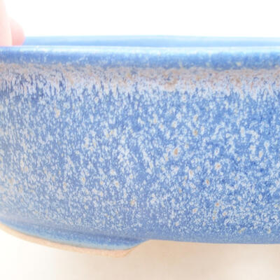 Ceramic bonsai bowl 18 x 14 x 4.5 cm, color blue - 2