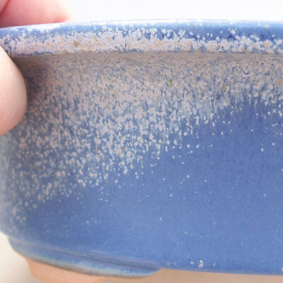 Ceramic bonsai bowl 22 x 17 x 6 cm, color blue - 2