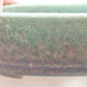 Ceramic bonsai bowl 12.5 x 9 x 3.5 cm, color green - 2/3