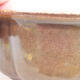 Ceramic bonsai bowl 13 x 10.5 x 5 cm, brown color - 2/3
