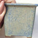Ceramic bonsai bowl 5.5 x 5.5 x 5.5 cm, color blue-brown - 2/3