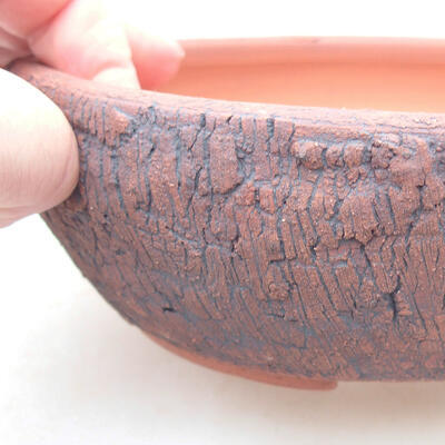 Ceramic bonsai bowl 15 x 15 x 5 cm, color cracked - 2