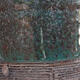 Ceramic bonsai bowl 9.5 x 9.5 x 9 cm, color green - 2/3