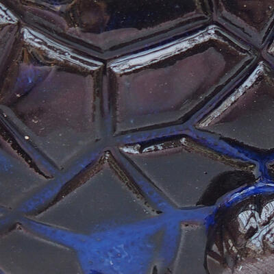 Ceramic Shell 8.5 x 8 x 4.5 cm, color blue-black - 2