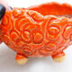 Ceramic shell 8.5 x 8.5 x 6 cm, color orange - 2/3