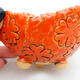 Ceramic shell 9 x 9 x 6 cm, color orange - 2/3