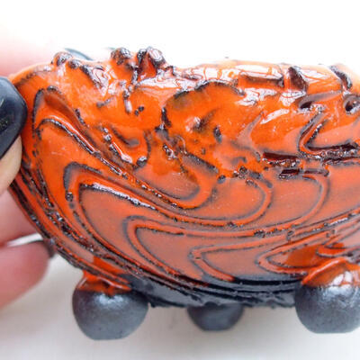 Ceramic Shell 9 x 8 x 4.5 cm, color orange - 2