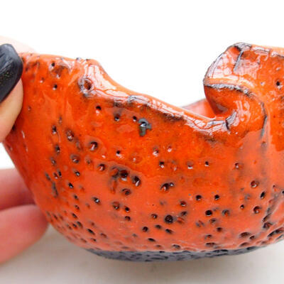 Ceramic Shell 9 x 9 x 5 cm, color orange - 2