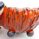 Ceramic shell 8.5 x 8.5 x 6 cm, color orange - 2/3
