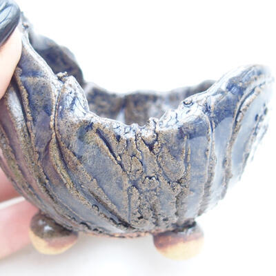 Ceramic Shell 9 x 8 x 7.5 cm, color blue - 2