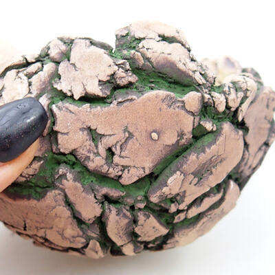 Ceramic Shell 9 x 8.5 x 6.5 cm, color natural green - 2