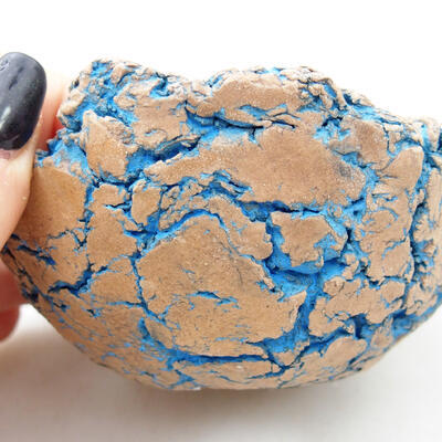 Ceramic shell 9.5 x 9 x 5 cm, color natural blue - 2