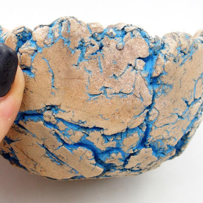 Ceramic Shell 9 x 9 x 5.5 cm, color natural blue - 2