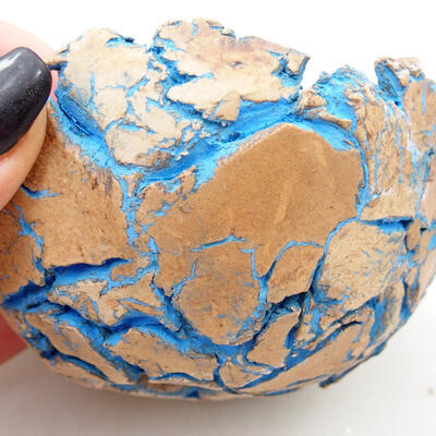 Ceramic Shell 9 x 8.5 x 5.5 cm, color natural blue - 2