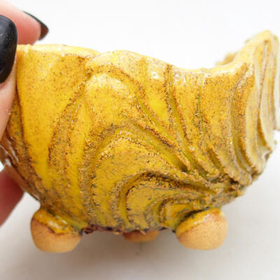 Ceramic Shell 9 x 8.5 x 6.5 cm, color yellow - 2