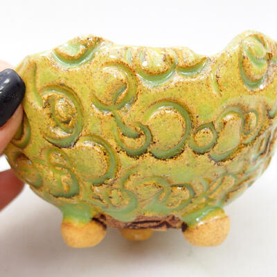 Ceramic shell 9 x 9 x 6 cm, color green - 2