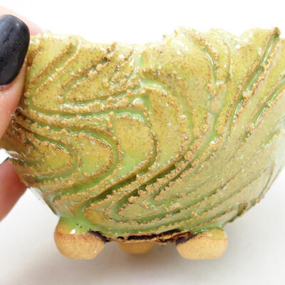 Ceramic Shell 9 x 8.5 x 6 cm, color green - 2