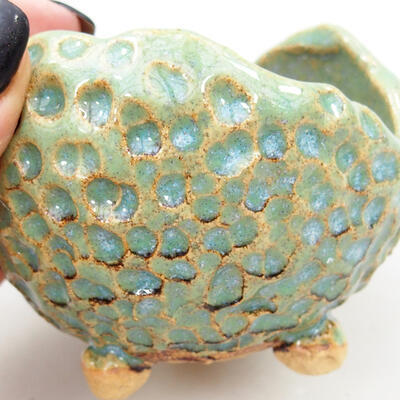 Ceramic Shell 9 x 9 x 7 cm, color blue-green - 2