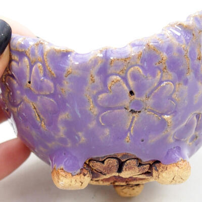 Ceramic shell 9.5 x 9 x 6.5 cm, color purple - 2