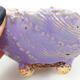 Ceramic shell 9.5 x 8.5 x 6 cm, color purple - 2/3