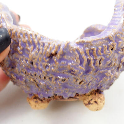 Ceramic Shell 9 x 8.5 x 7 cm, color purple - 2