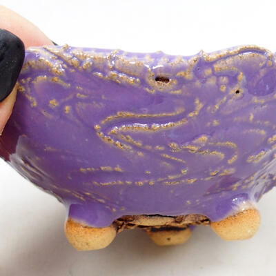 Ceramic shell 9.5 x 9 x 5 cm, color purple - 2