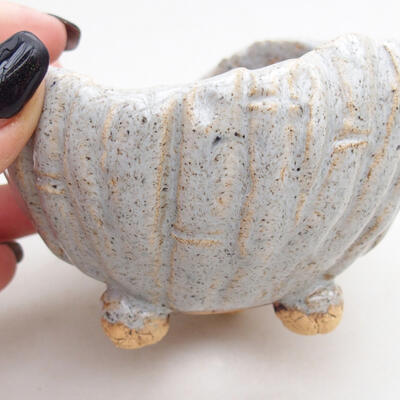 Ceramic shell 8.5 x 8.5 x 7 cm, color gray - 2