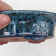 Bonsai bowl 21 x 14 x 5 cm, color blue-green - 2/7