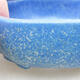 Ceramic bonsai bowl 10 x 8.5 x 3 cm, color blue - 2/3