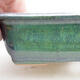 Ceramic bonsai bowl 13.5 x 10 x 3.5 cm, color green - 2/3