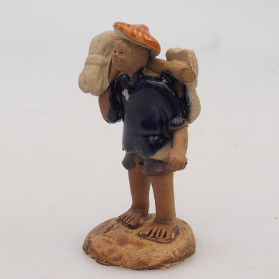 Ceramic figurine - rice picker - 2