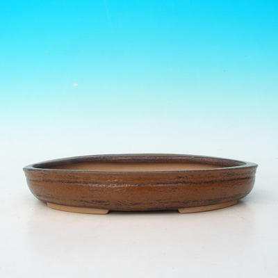 Bonsai ceramic bowl CEJ 57, brown - 2