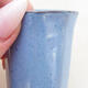 Ceramic bonsai bowl 3.5 x 3.5 x 5 cm, color blue - 2/3