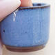 Ceramic bonsai bowl 3 x 3 x 2.5 cm, color blue - 2/3