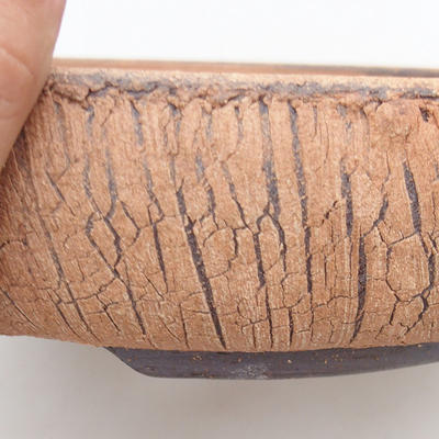Ceramic bonsai bowl 25 x 25 x 6 cm, cracked color - 2
