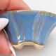 Ceramic bonsai bowl 5.5 x 5.5 x 2.5 cm, color blue - 2/3