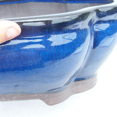 Bonsai bowl 35 x 27 x 11 cm, color blue - 2