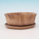 Bonsai bowl tray of water H05 +, beige - 2/3