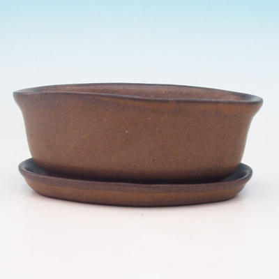 Bonsai bowl tray of water H05 +, brown - 2