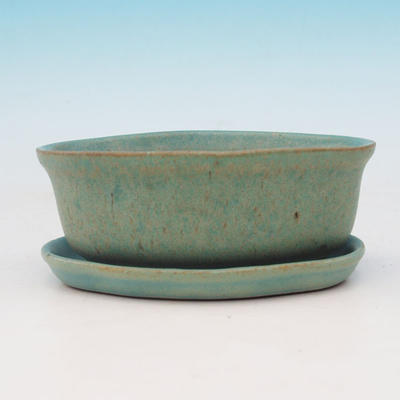 Bonsai bowl tray of water H05 +, green - 2