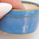 Ceramic bonsai bowl 3.5 x 3.5 x 2.5 cm, color blue - 2/3