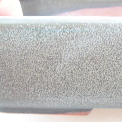 Ceramic bonsai bowl 25 x 19.5 x 6.5 cm, gray color - 2