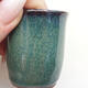 Ceramic bonsai bowl 4 x 4 x 4.5 cm, color green - 2/3
