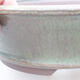 Ceramic bonsai bowl 19.5 x 19.5 x 6 cm, color green - 2/3