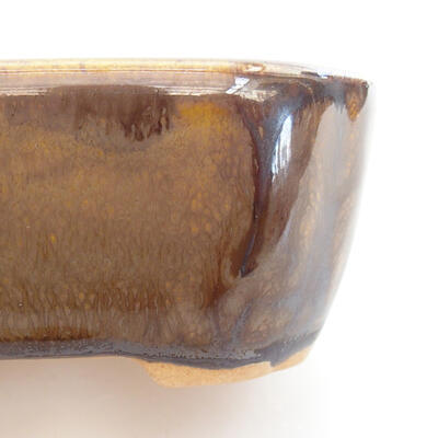 Ceramic bonsai bowl 8.5 x 7 x 3.5 cm, color brown - 2