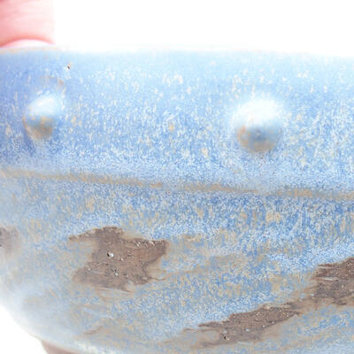Ceramic bonsai bowl 17 x 17 x 7 cm, color blue - 2