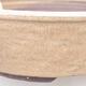 Ceramic bonsai bowl 20.5 x 20.5 x 5.5 cm, beige color - 2/3